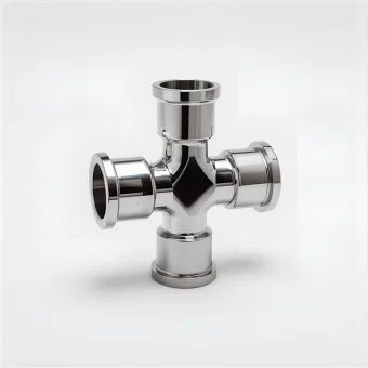 Крестовина нержавеющая проходная Ду 3 12Х18Н9Т ГОСТ 13967-74