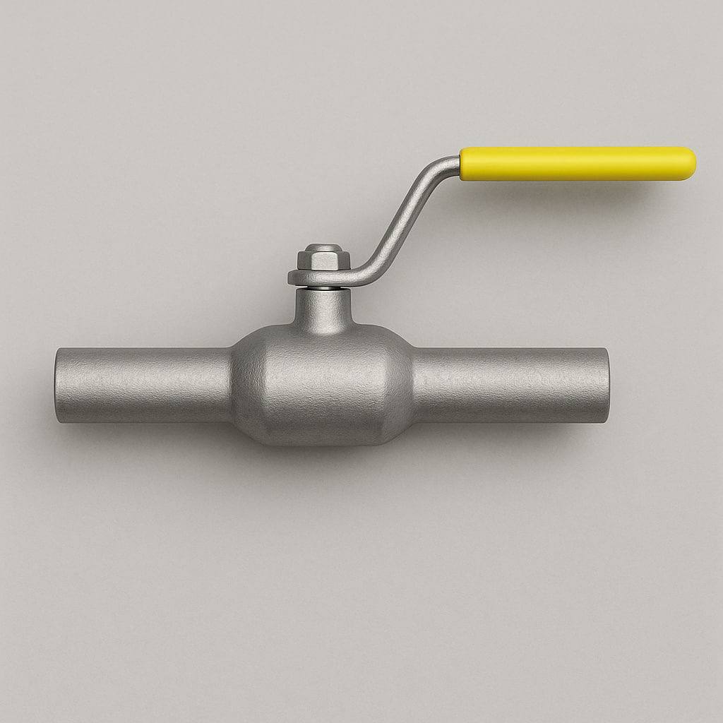 Титановый кран шаровой проходной фланцевый ДУ 80 РУ 25 ГОСТ 9702-87