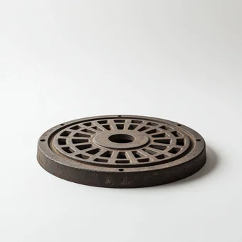 Люк чугунный тяжелый